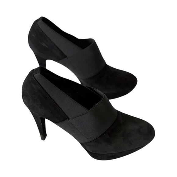 Stuart Weitzman Heels - Size 8 - Black - 5 inch Sleek Heel - Platform Sole - Picture 5 of 10